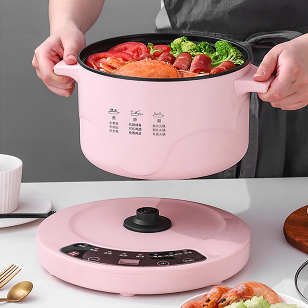 

2.6L Electric Multi Cookers Heating Pan Stew Household Cooking Pot Hotpot Noodles Eggs Soup Steamer Rice Cooker 220V