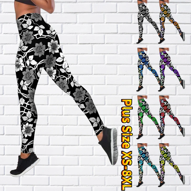 

2023 Women's Comfort Fit Yoga Pants Full-length Tights Running Pants Women's Hot Sale of New Fitness Printed Sports Pants