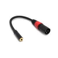 1pcs xlr audio cable to 3 5mm xlr male audio line 3pin line cord converter trs 18 inch extension to mic cable wire