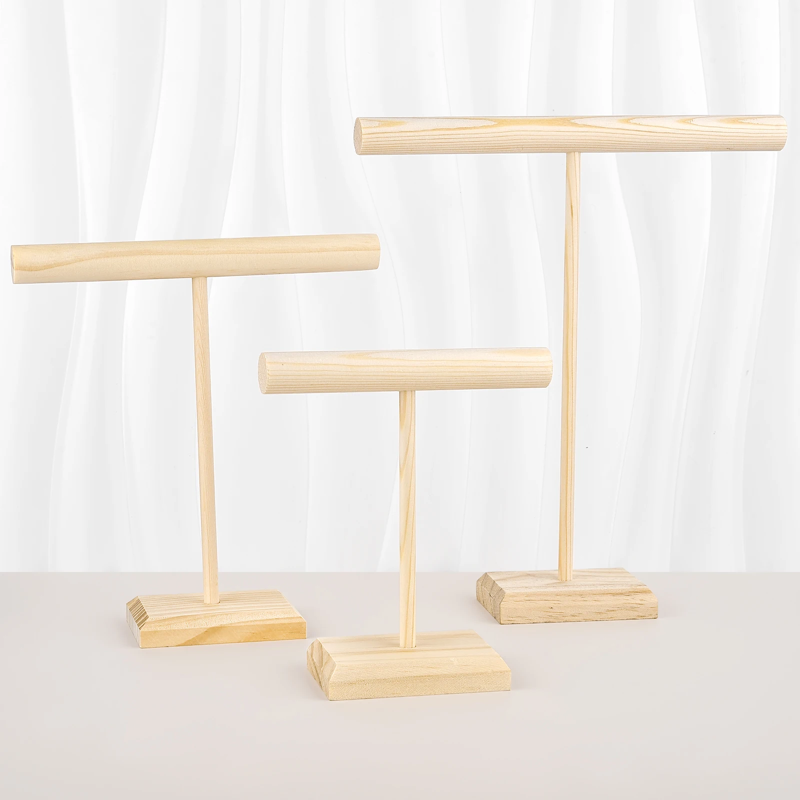 Деревянный ювелирный браслет для хранения дисплея цепочка часов Т-образная