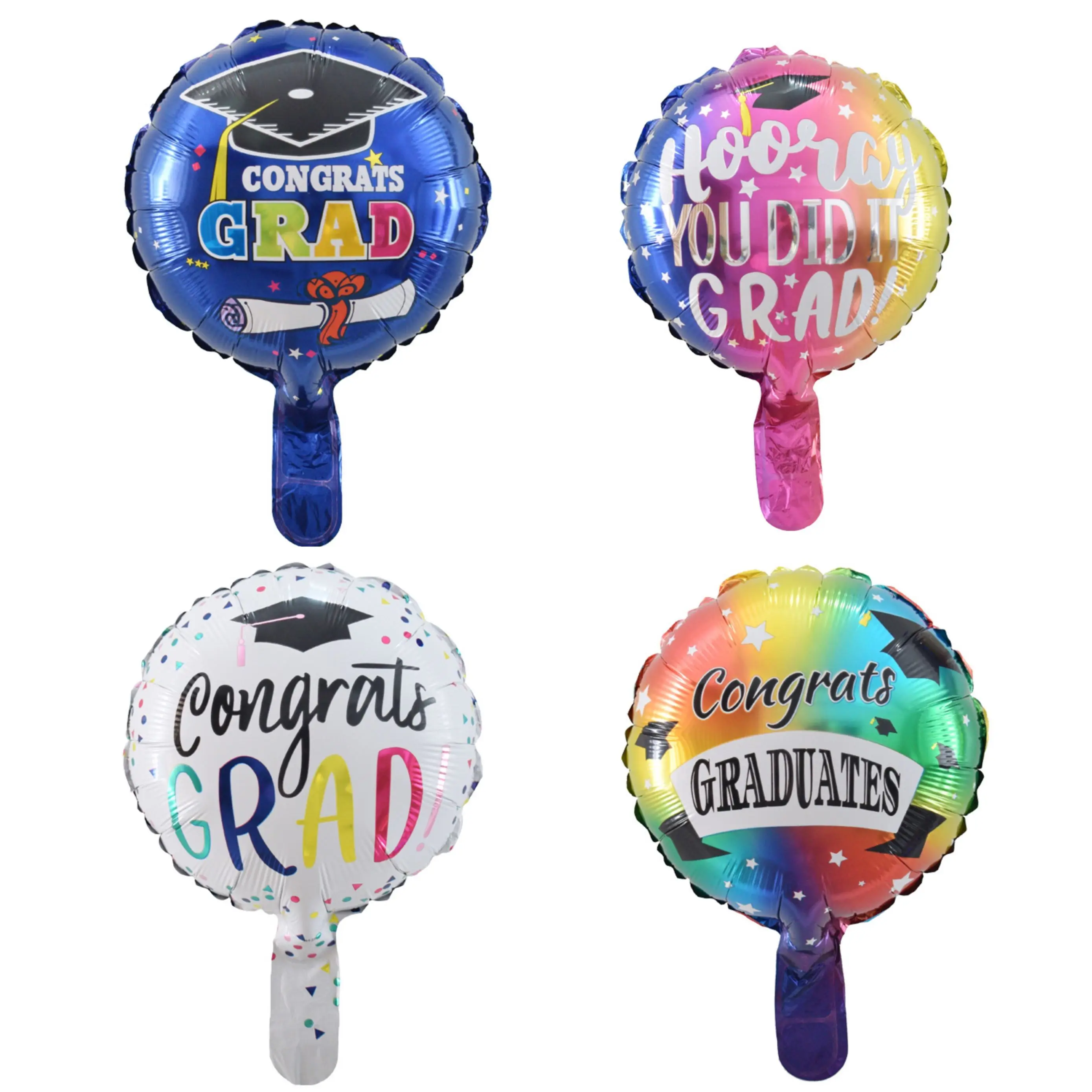 

50pcs 10inch Congrats Grad Air Balloons Back To School Graduation Foil Balloon Birthday Party Decoration Globos Supplies