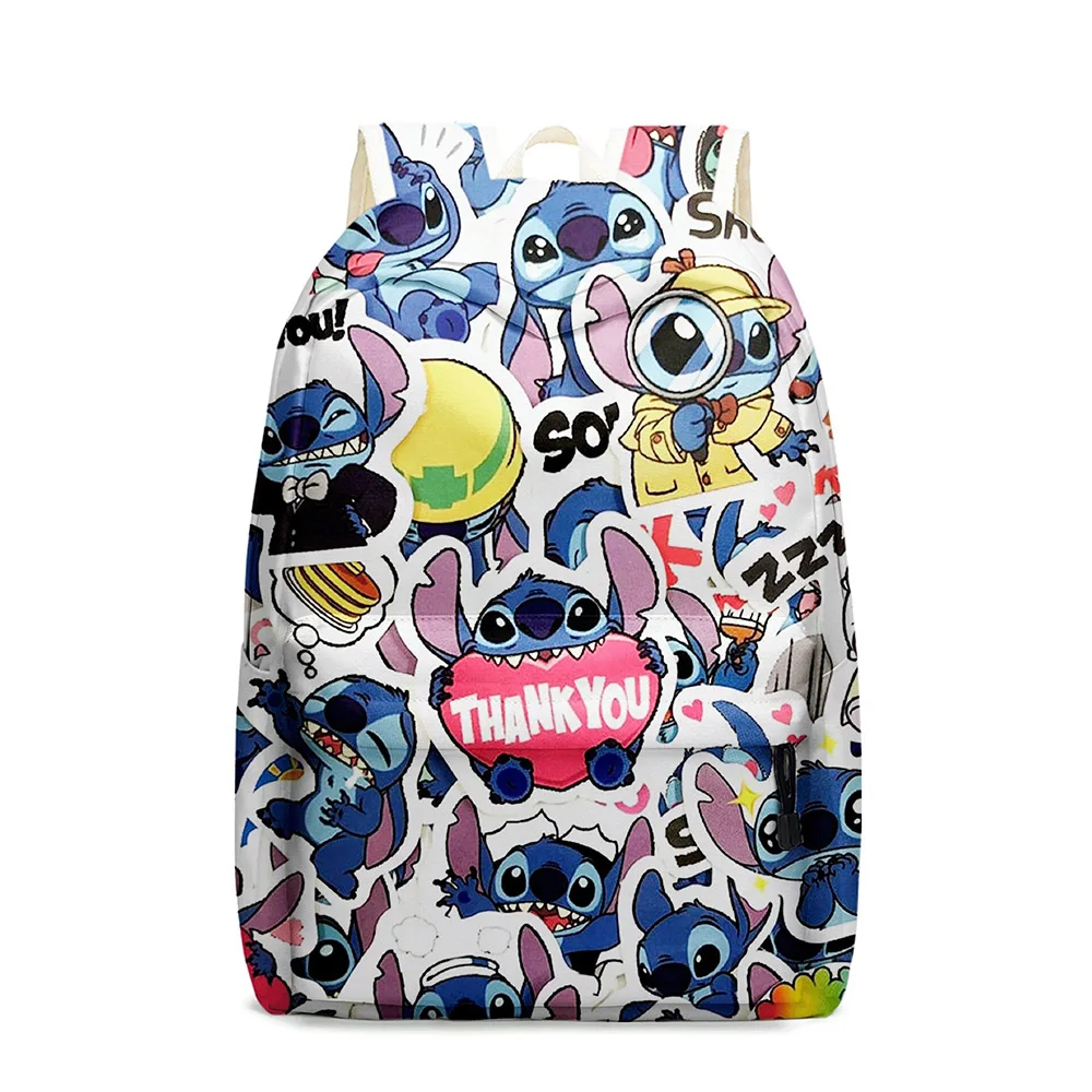 Модный детский рюкзак для подростков с 3D принтом Disney New Stitch, женские дорожные сумки Wen, школьные ранцы для мальчиков и девочек, повседневный р...