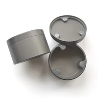 titanium magnetic round pill box capsule tablet storage containers tea coffee canister outdoor camping edc