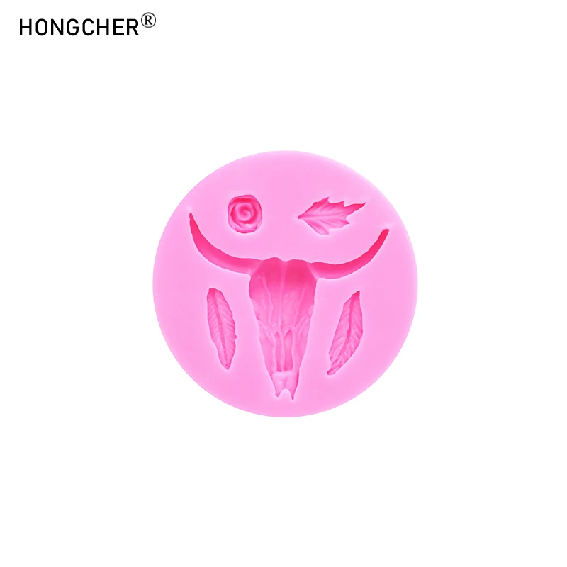 

Силиконовая форма для украшения HONGCHER розового цвета