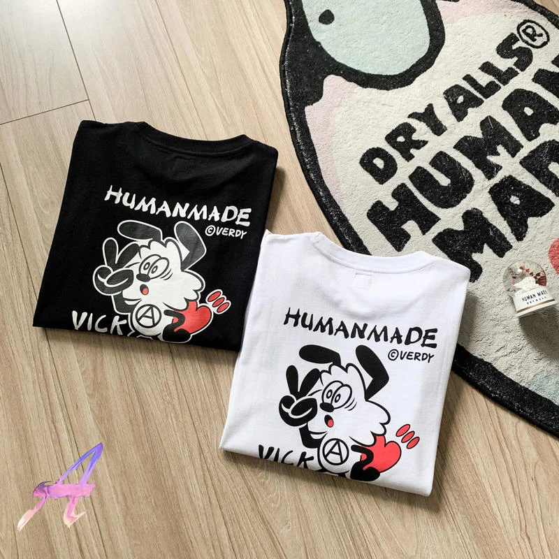 

Fall New Human Made Top Tees High Quality Men Women Couples Print Loose Casual Long Sleeve T Shirts