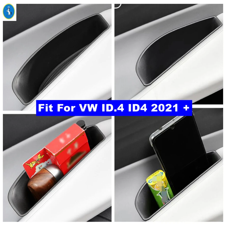 

Front Rear Door Handle Armrest Container Holder Tray Storage Box Cover For VW Volkswagen ID.4 ID4 2021 2022 Interior Accessories
