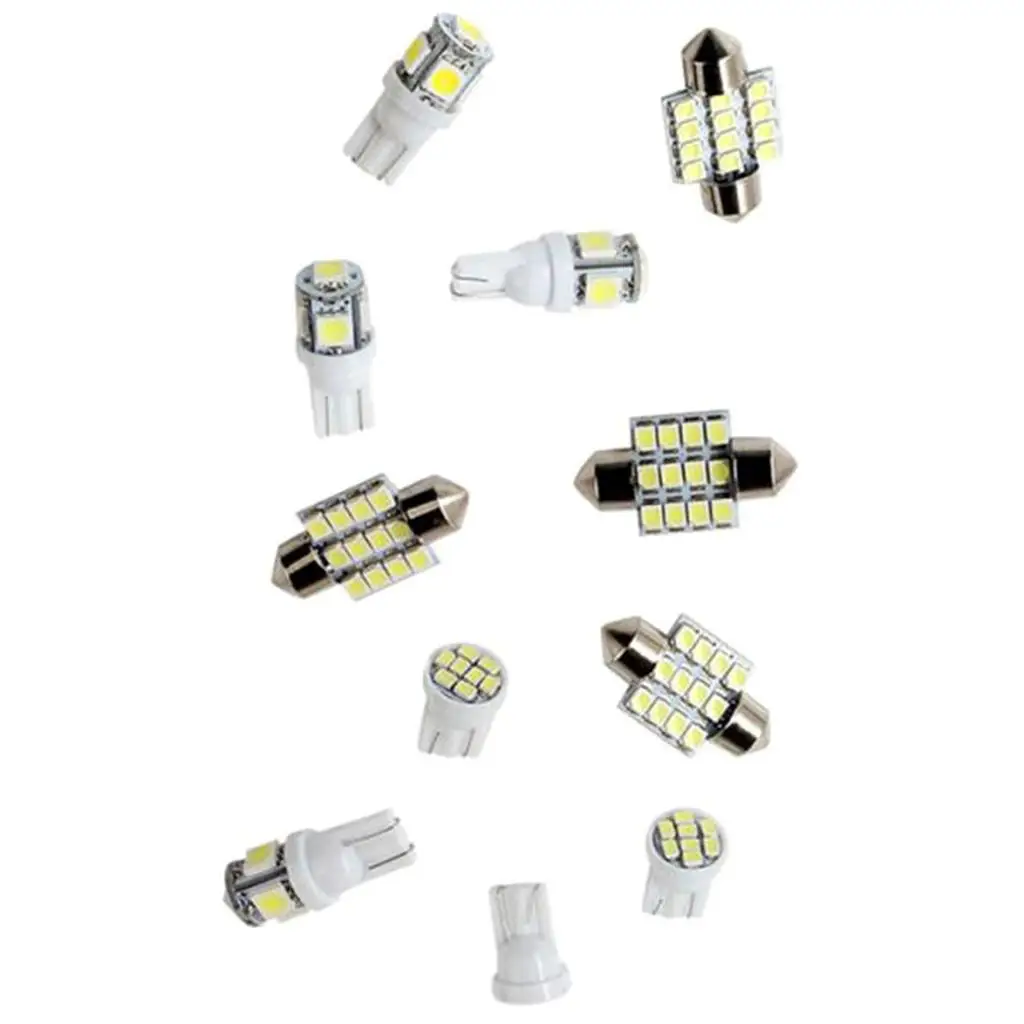 

11pcs White LED Lights Interior for T10 and 31mm Car Dome