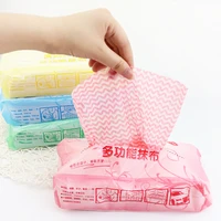 80pcspack washing dish towel environmental disposable magic kitchen cleaning cloth tool non stick towel bag oil wiping rags