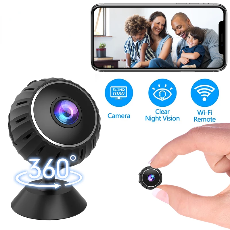 

Беспроводная мини-камера 1080p с Wi-Fi