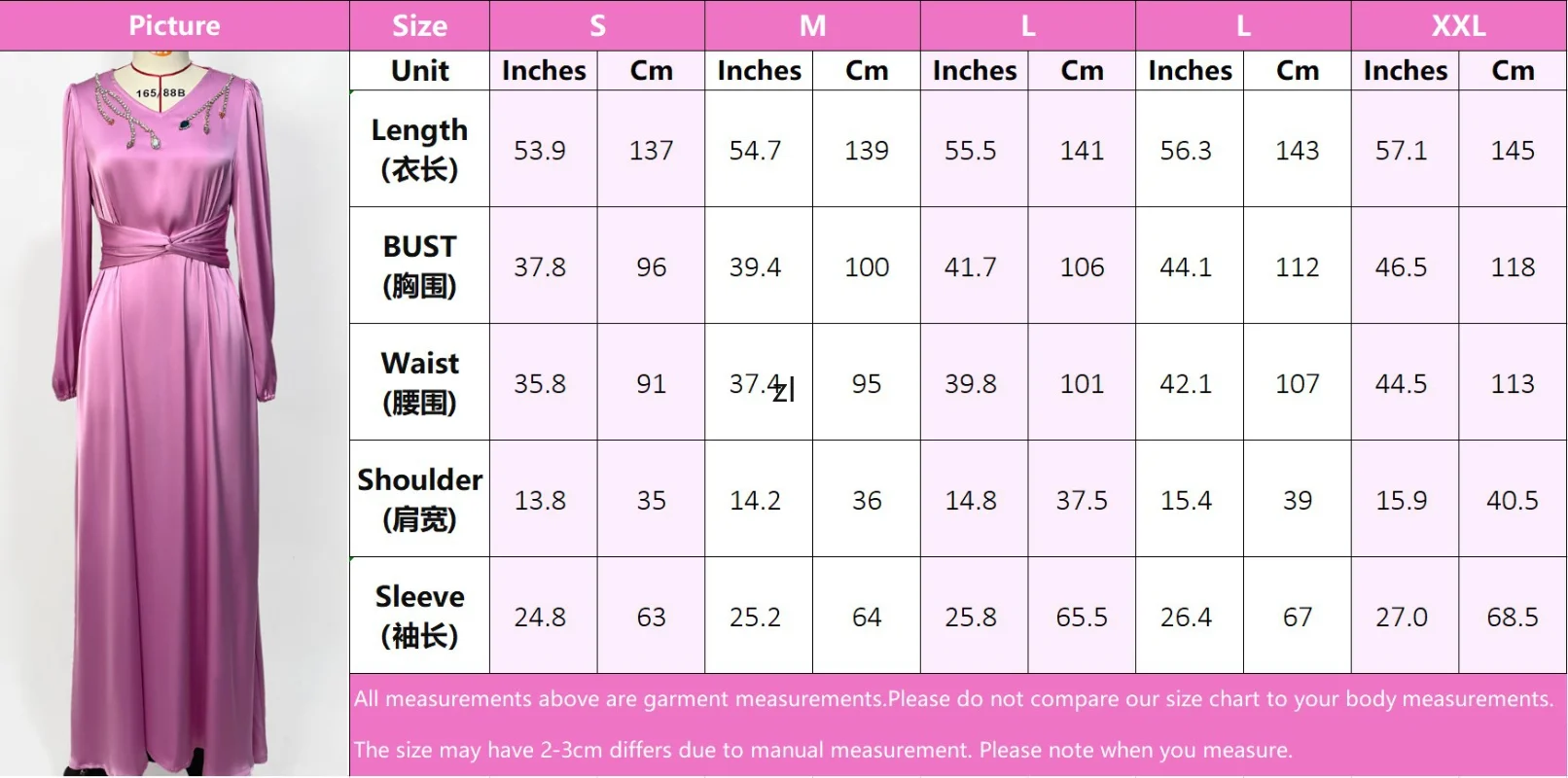 Women Moroccan Kaftan Solid Purple Pink V-neck Long Sleeve Rhinestone Belt Abayas For Women Dubai 2022 Latest