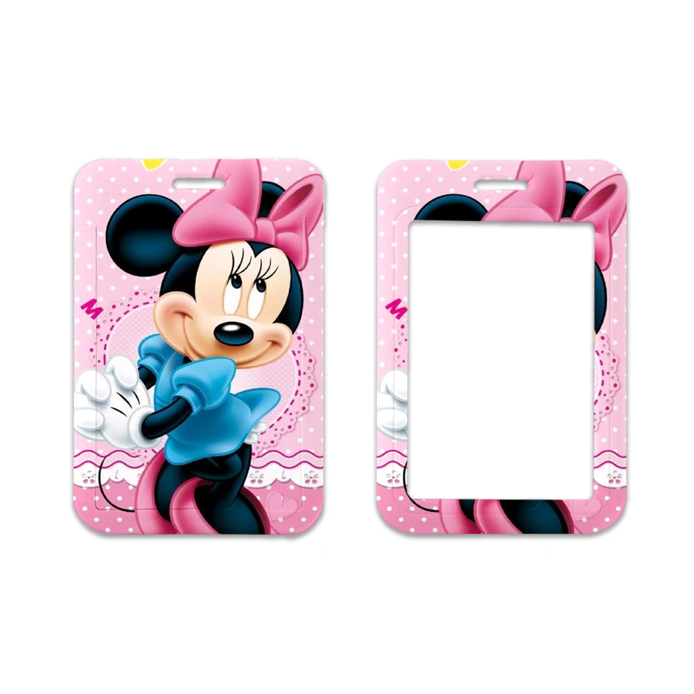 Держатели для карт Disney с Микки Маусом подвесной шнурок девушек ремень на шею