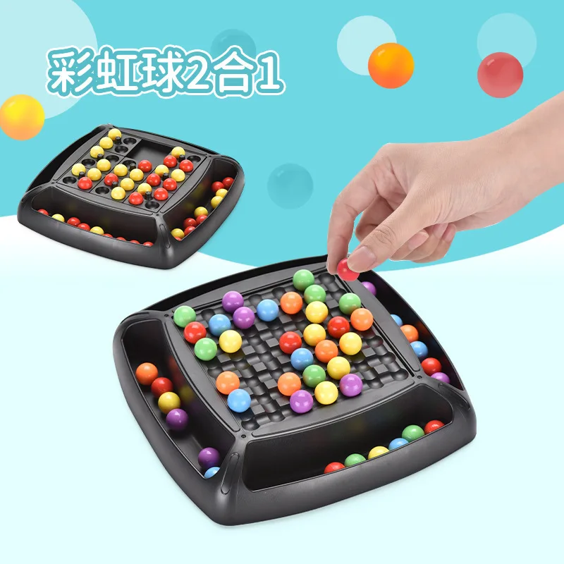 

Игра Радуга 2 в 1 пазл Волшебная шахматная игра Радужный шар устранение цвета развивающая подходящая игрушка набор для детей и взрослых подарок