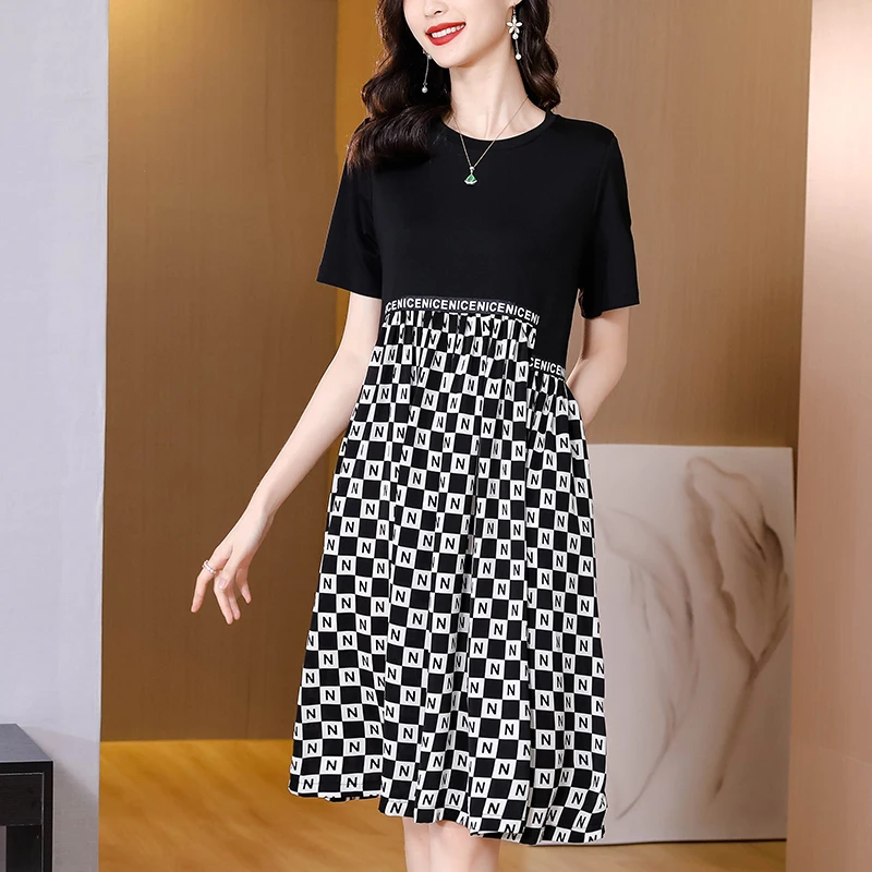 

Винтажное шелковое платье с прострочкой, Женская Вечерние, новинка 2022, летняя модная Свободная Повседневная облегающая мини-юбка большого ...