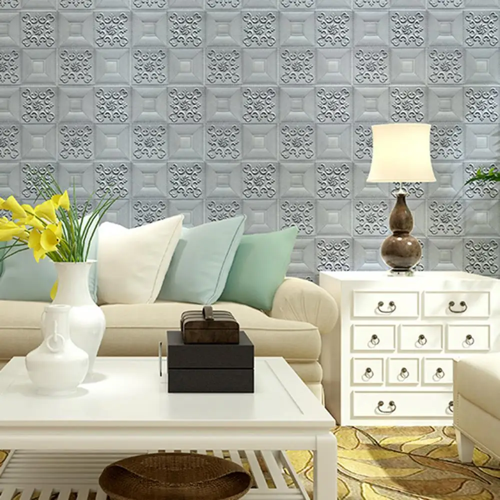 

3D Self-Adhesive Foam Waterproof Brick Wall Sticker TV Wall Ceiling Home Decor