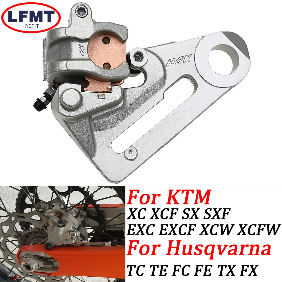 Фото Задний тормозной суппорт для KTM SX XC SXF XCF XCW XCFW EXC EXCF 6D 125 150 200 250 300 350 450 500 530 для Husqvarna FC FE TC TE №1