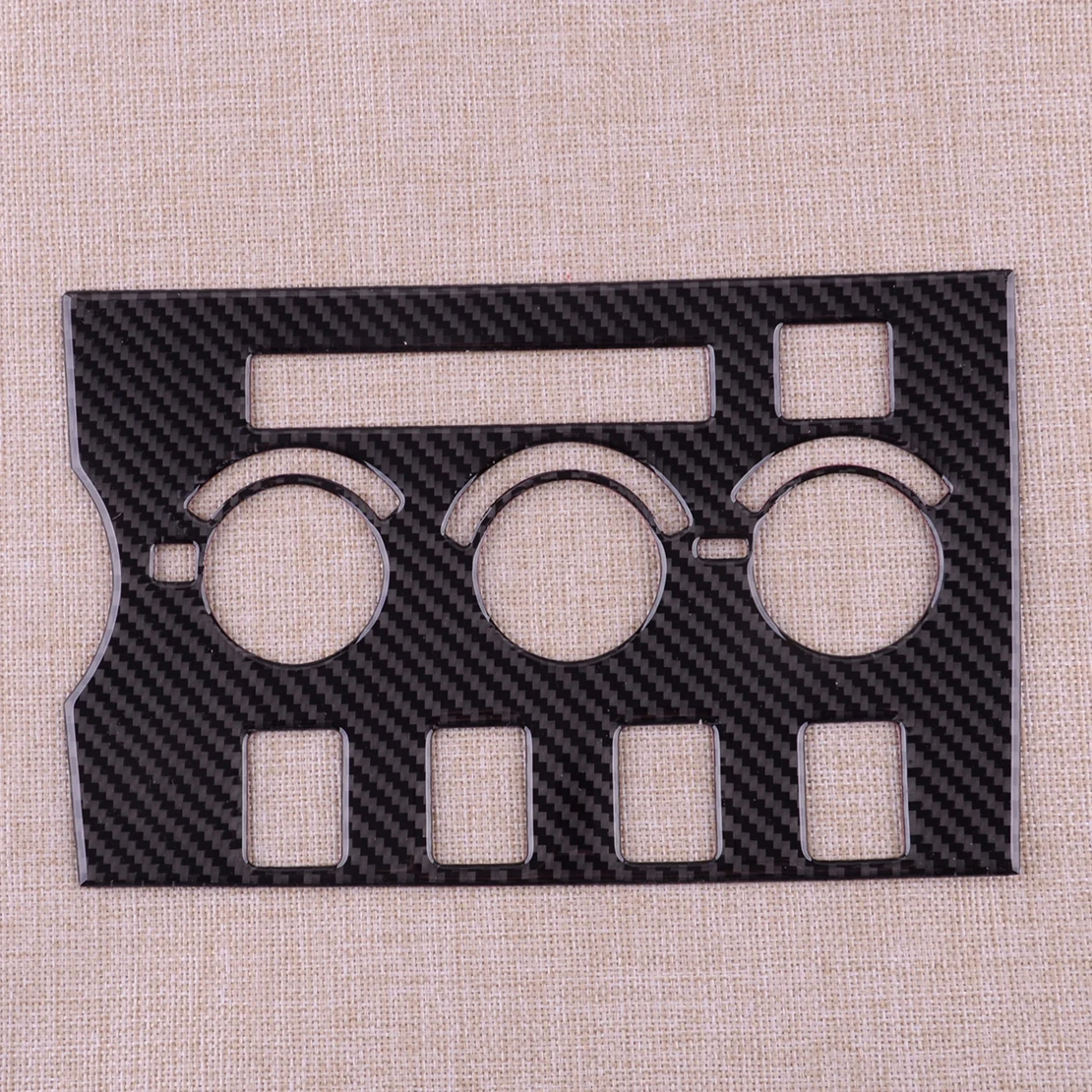 Черная автомобильная консоль из углеродного волокна накладка на панель