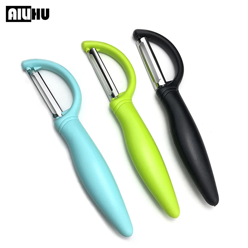 

AILIHU Kitchen Accessories Stainless Steel Peeler Household Fruit Vegetable Planer Peeling Knife Word Planer Kitchen Gadgets