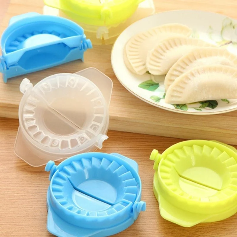 

Kitchen DIY Dumpling Mold Creative Reusable Jiaozi Maker Device Plastic Mould Easy Stuffing Wrapper Cutter Cooking Pastry Tools