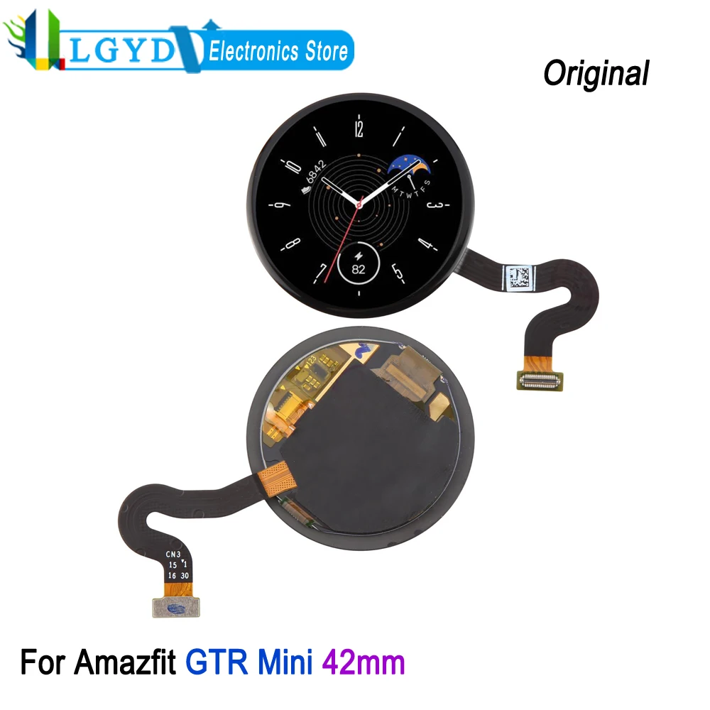 Фото Оригинальный AMOLED LCD-экран для умных часов Amazfit GTR Mini 42мм 2023, сенсорный дисплей, запасная часть для ремонта №1
