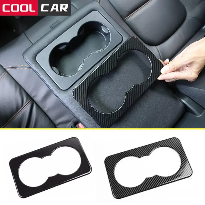 

For Land Rover Defender 110 130 For Jaguar F-Pace X761 XE X760 XF X260 Car Rear Seat Water Cup Holder Cover Trim Accessories