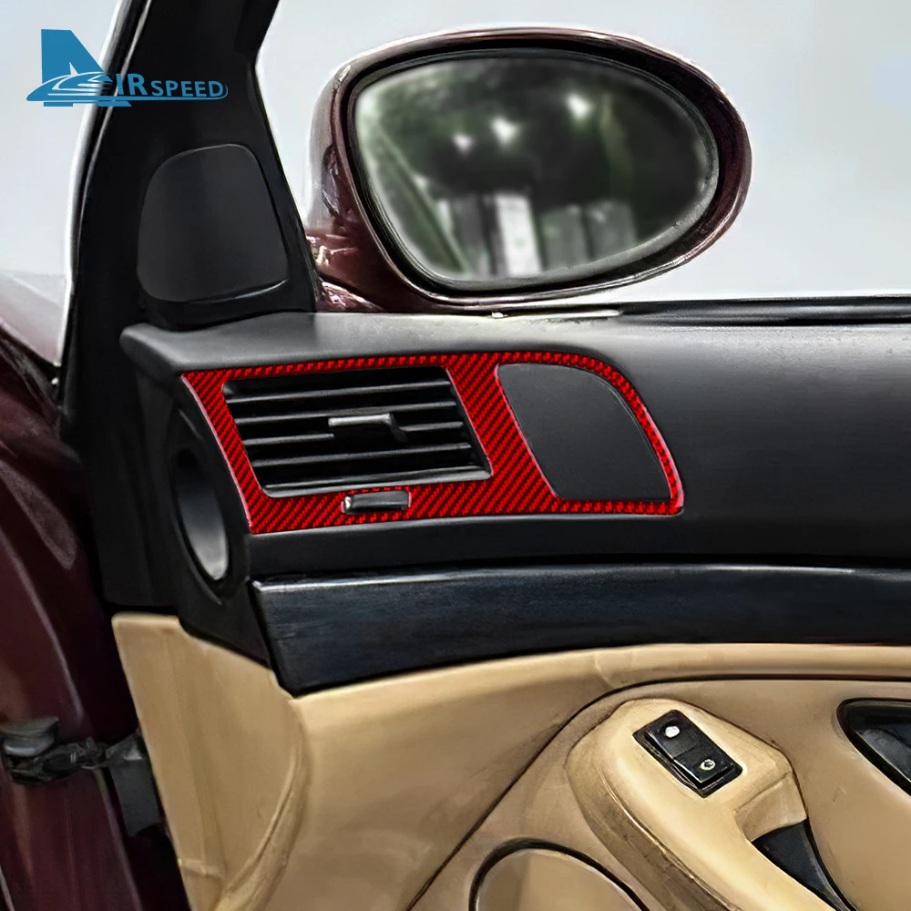 

For BMW 5 Series M5 E39 1998 1999 2000 2001 2002 2003 Real Carbon Fiber Sticker Car Door Air Outlet Audio Speaker Panel Cover