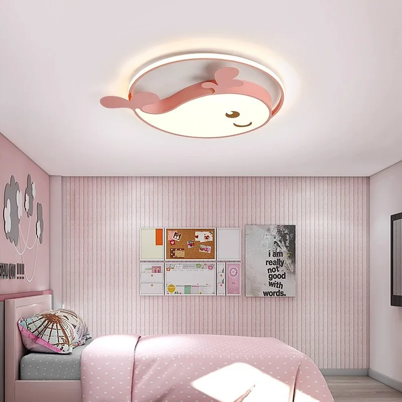 

Led Light Ceiling Lamp Bedroom Kids Room Home-appliance Cartoon Whale Modern Plafonnier Chambre Enfant Lampara Techo Lamparas