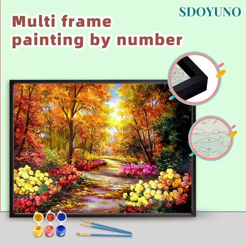 

Набор для рисования по номерам SDOYUNO, Современная ручная краска, Набор для творчества, для домашнего декора