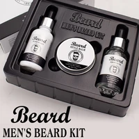mens beard kit soft 3pcsset smooth and easy to take care of natural oils brighten promote growth relieve itching of beard