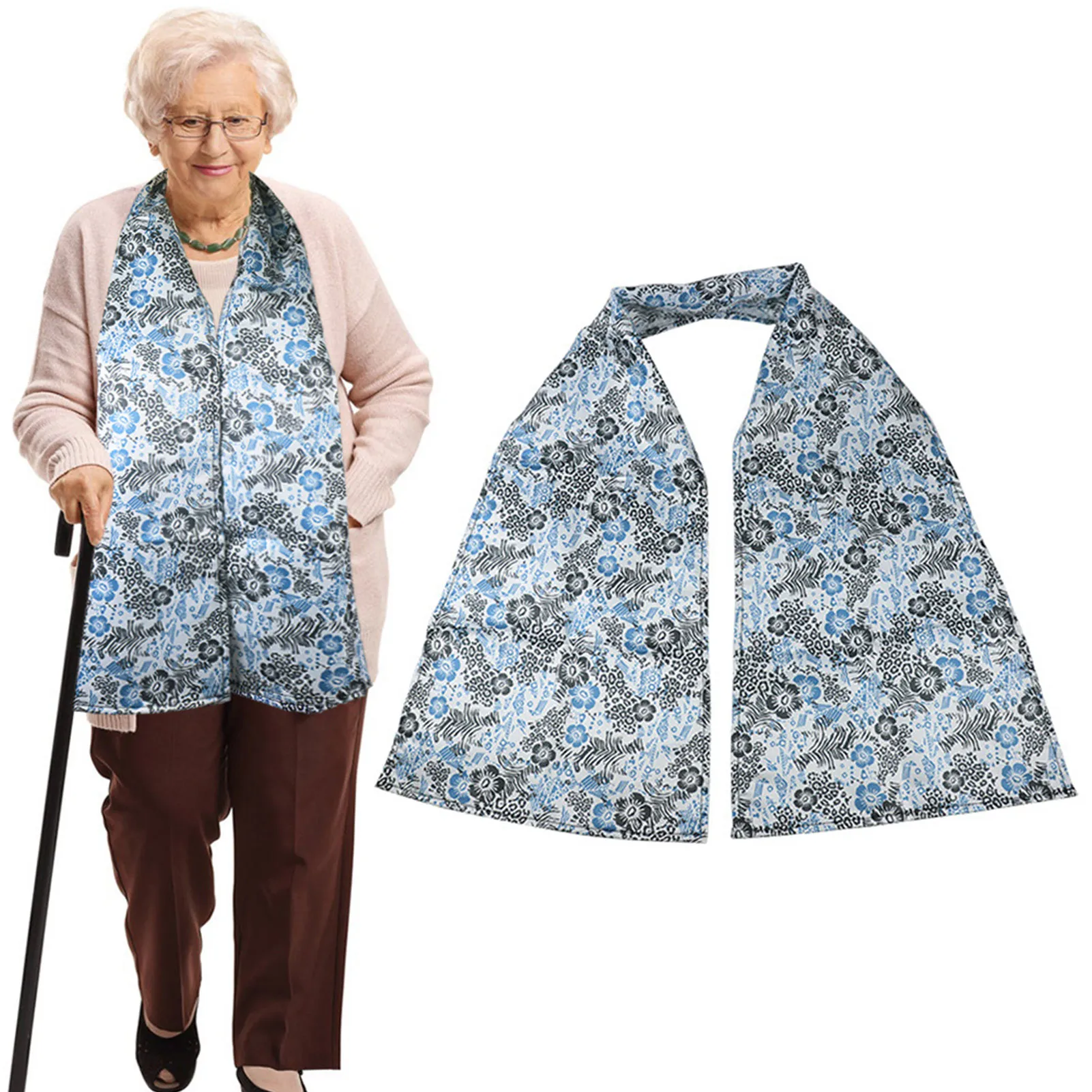 

Слюнявчики для кормления взрослых, защитная одежда для взрослого, обеденный шарф для пожилых людей с ограниченными возможностями, аксессуары для ежедневного использования