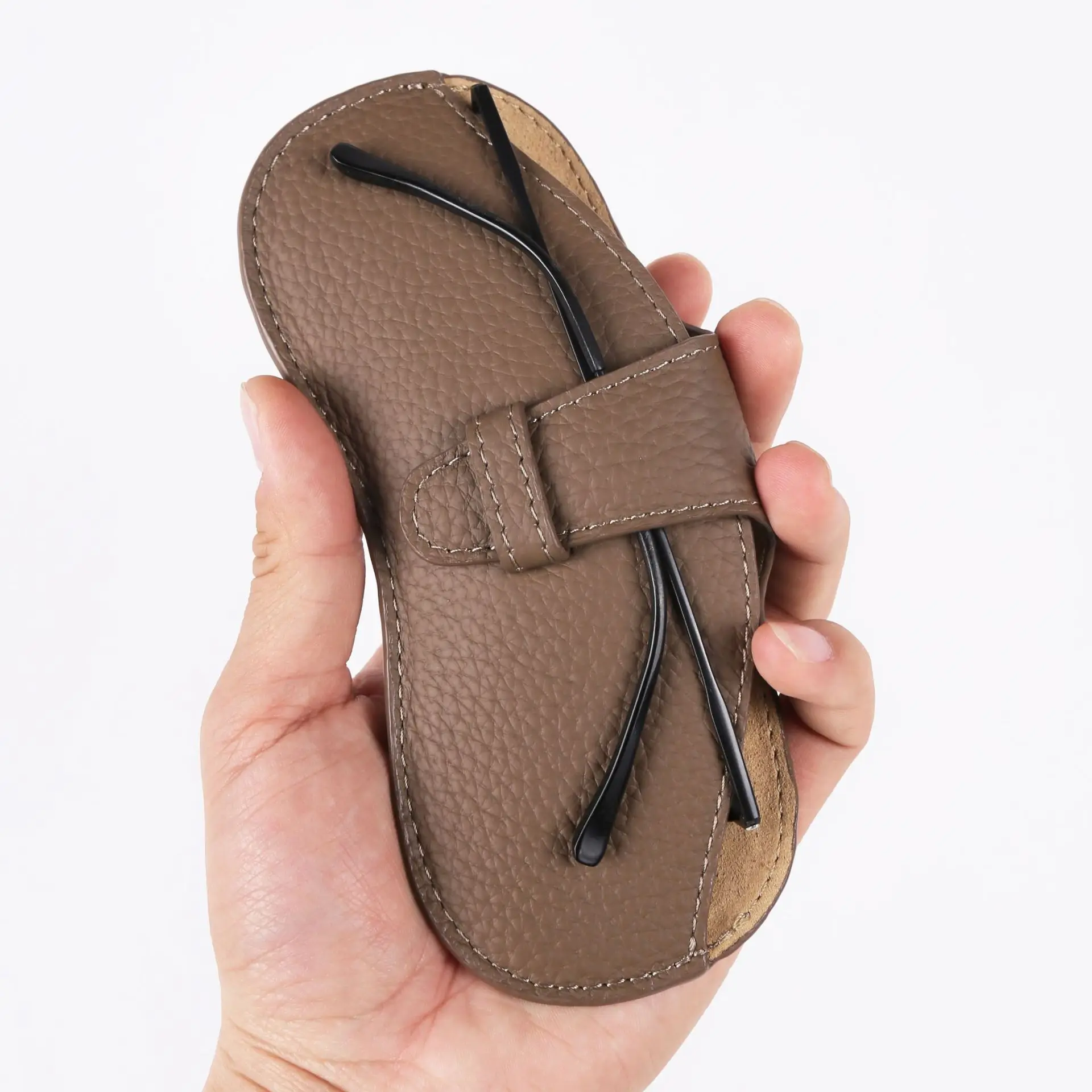 

Fashion Simple Design Men's And Women's High Quality Cowhide Glasses Bag Ins Portable Glasses Case Sunglasses Storage Bag