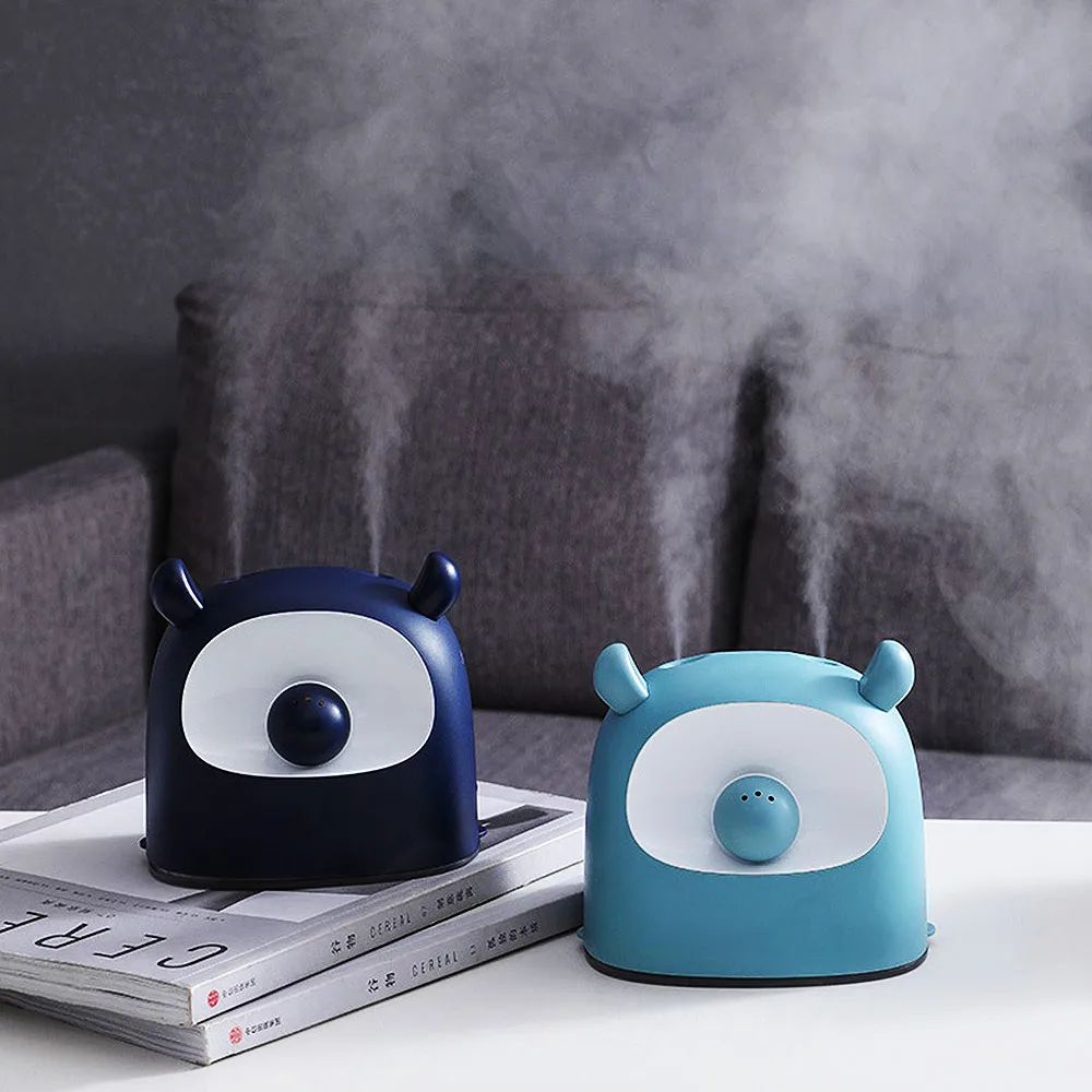 

600ML Double Nozzles USB Air Humidifier Essential Oils Aroma Diffuser with Negative Ion Filter Air Purifier Silent Mist Maker