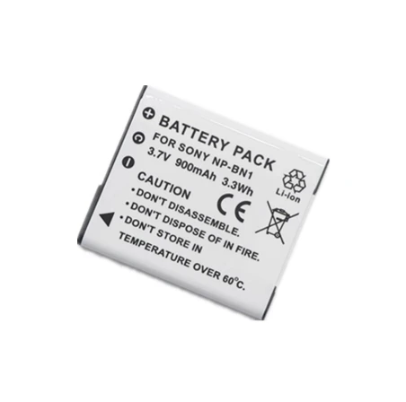 Аккумулятор NP-BN1 для Sony DSC-W630/W650/W670/W690/W710/W730/W800/W810/W830/WX10/WX100/WX150/WX200/WX220/WX30/WX50
