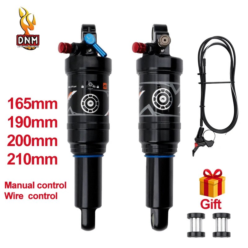 

DNM AO38RC soft tail mountain bike rear air shock absorber wire-controlled lockable rebound 165 190/200mm bicycle shock absorber