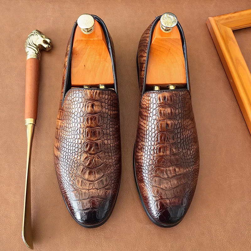 Лидер продаж трендовые зеленые мужские лоферы в европейском и американском