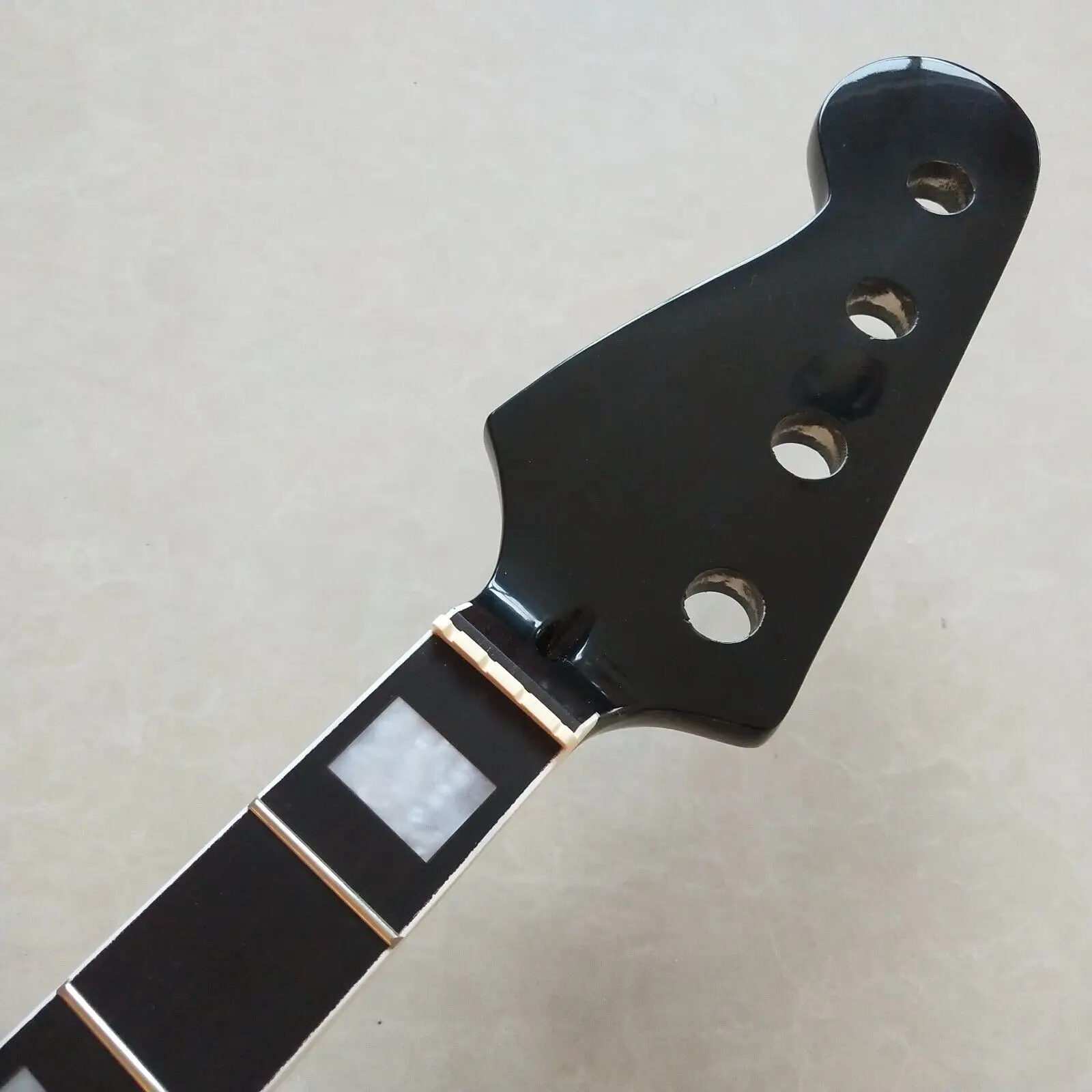 Black Maple Reversed head 4 String Bass Guitar Neck 24 frets Rosewood Fretboard