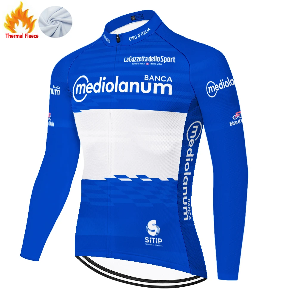 Фото Tour De Italia Giro d' Genital Зимний флисовый велосипедный трикотаж Camisa Ciclista Masculino Maillot Velo Homme Ciclismo Maillot Ciclismo №5