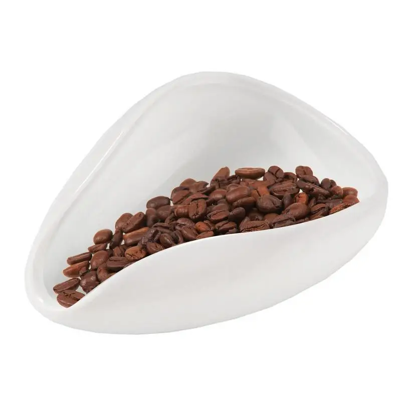 

Coffee Dosing Tray Coffee Beans And Tea Accessory Ceramic Dosing Scoop And Cup With Non-Slip Base For Weighing For Hotel