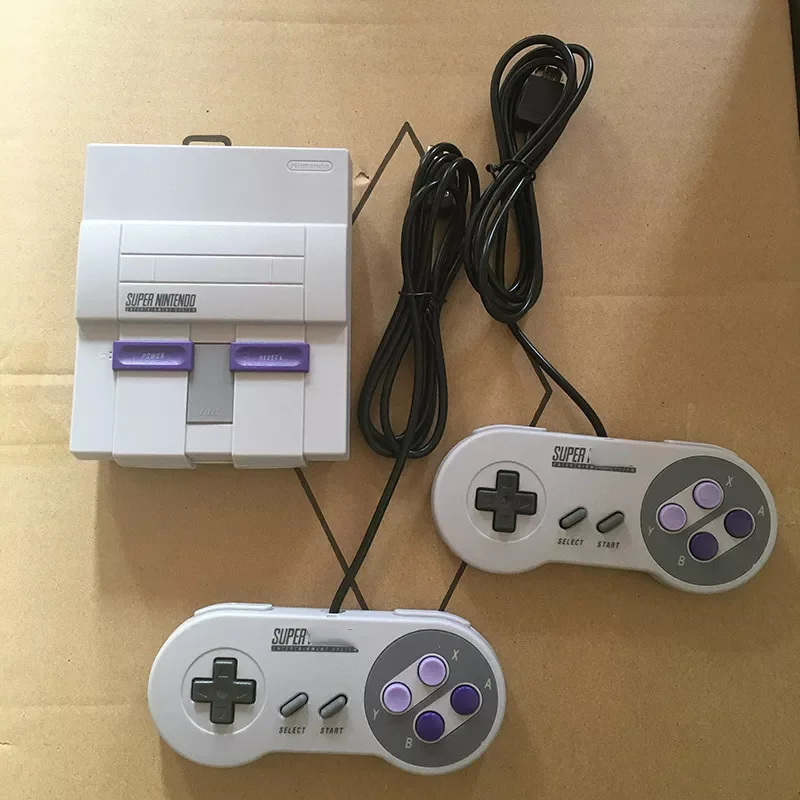 

NEW2023 Super Output SNES Retro Classic Handheld Video Game Player Game Console Built-in 21/30 Games with Dual Gamepad