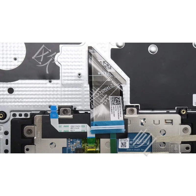 Фото Верхняя часть корпуса (палмрест) для ноутбука Lenovo Ideapad Slim 5 14IAH8 IRL8 ABR8 83BF 82XD 82XE с клавиатурой US, подсветкой и тачпадом, артикул 5CB1L10834 №4