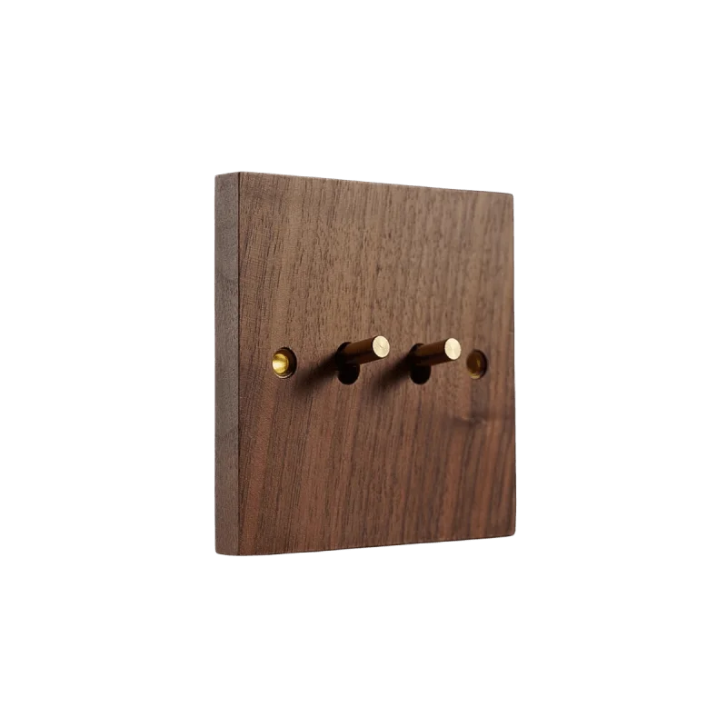 

Модель 86, переключатель для стен из цельной древесины, ретро-переключатель, латунный переключатель, 13 а, английская стена, 2 клавиши, 2 канала, внешний переключатель, панель розетки