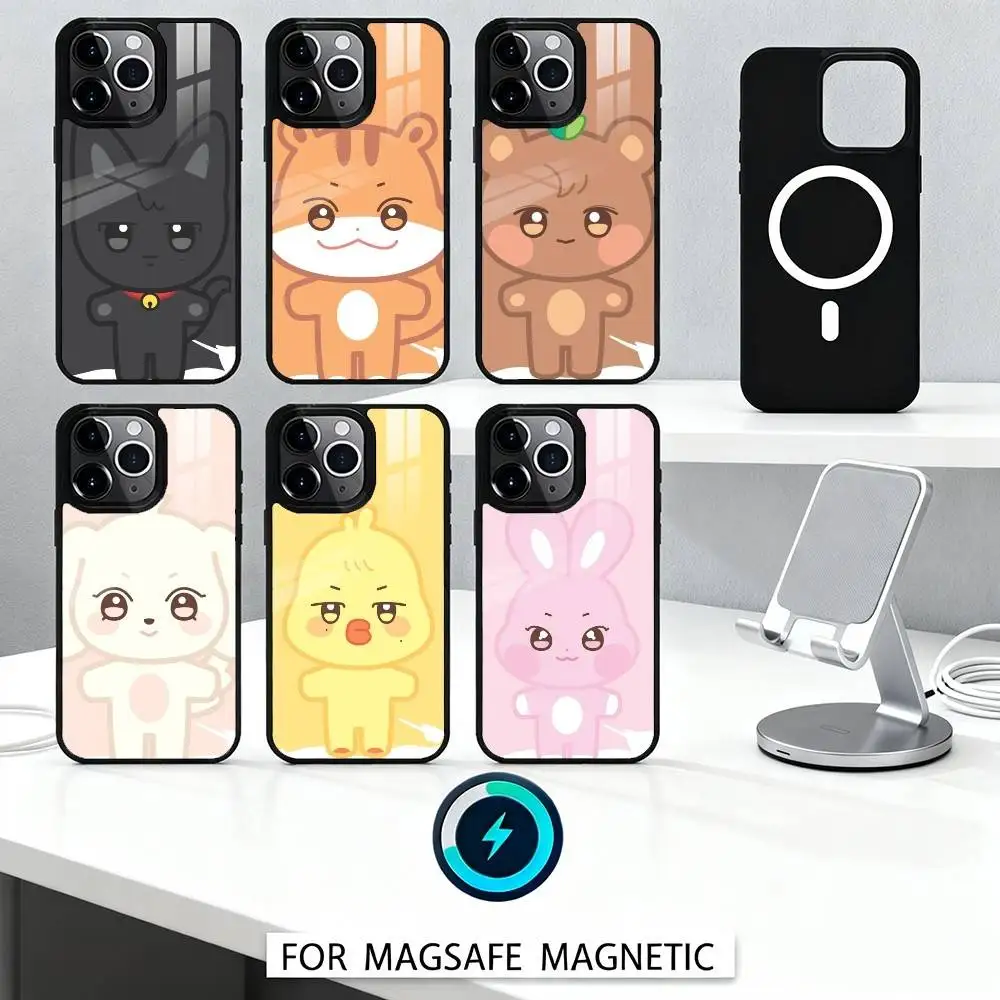 Фото Чехол для телефона C-Cute A-ANITEEZ для iPhone 17, 16, 15,14,13,12, Pro, Max, магнитный для беспроводной зарядки Magsafe №1