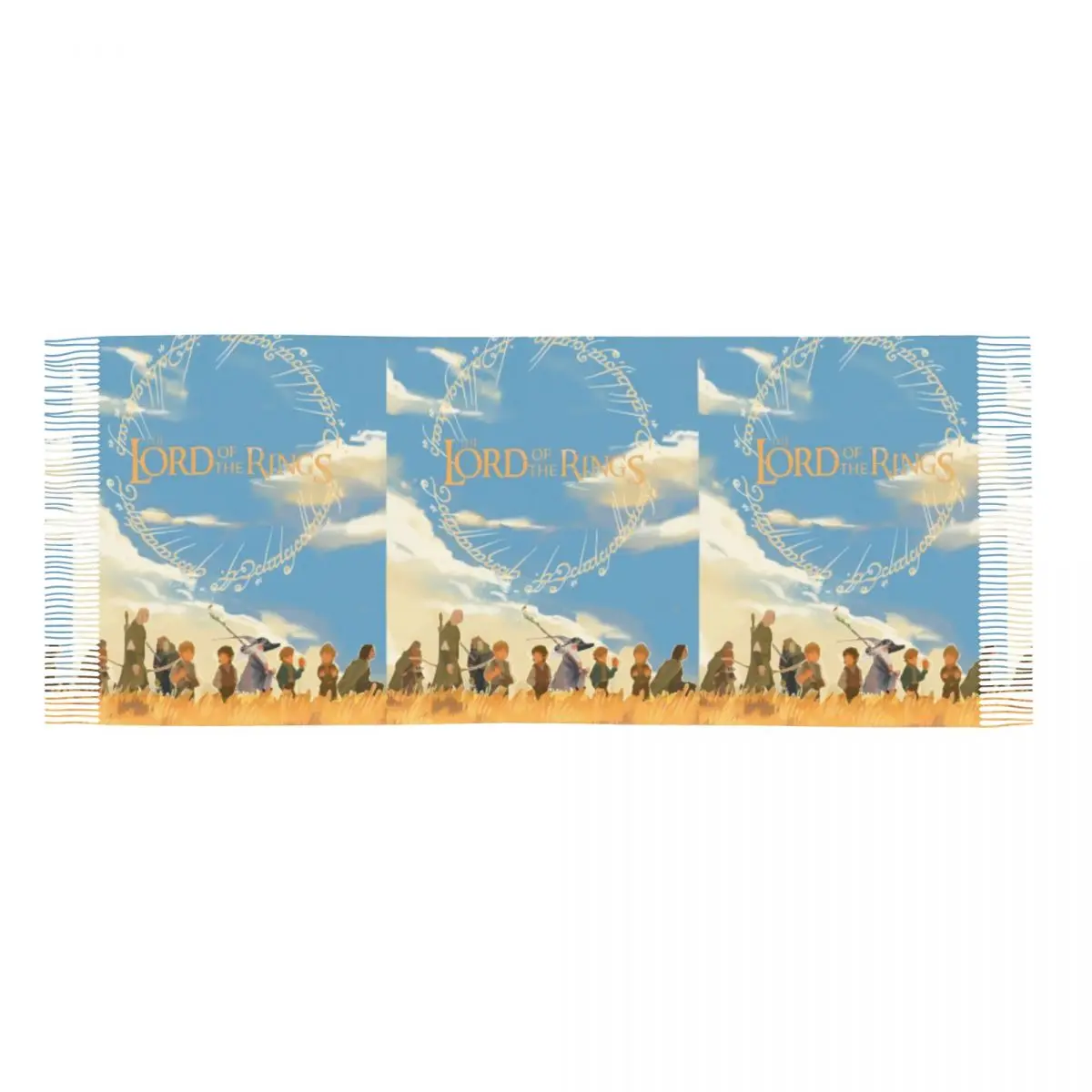 Теплый мягкий шарф осенний L-Lords Of The R-Rings шали Wrpas новый дизайн Bufanda Mujer мужские и