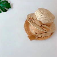 princess straw kids bucket hat for girls summer baby hat beach sun protection children girls cap accessories for 2 5y