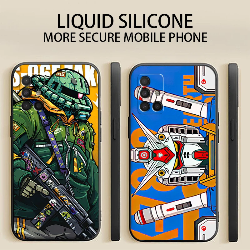 

Японские чехлы для телефонов с Аниме Gundam для Samsung S20 S21 FE S20 Lite, ультраударопрочный чехол из ТПУ унисекс, роскошный Ультратонкий чехол-накладк...