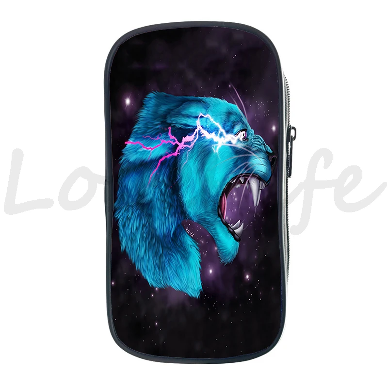 

Mr Beast Lightning Cat Pencil Case Student Pencil Box Large Capacity Zipper Pen Bag Stationery Bags School Supplies Makeup Box