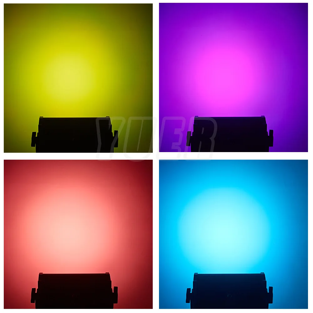 Водонепроницаемый светодиодный прожектор 2 шт. 12x10 Вт RGBWA UV DMX512 IP65