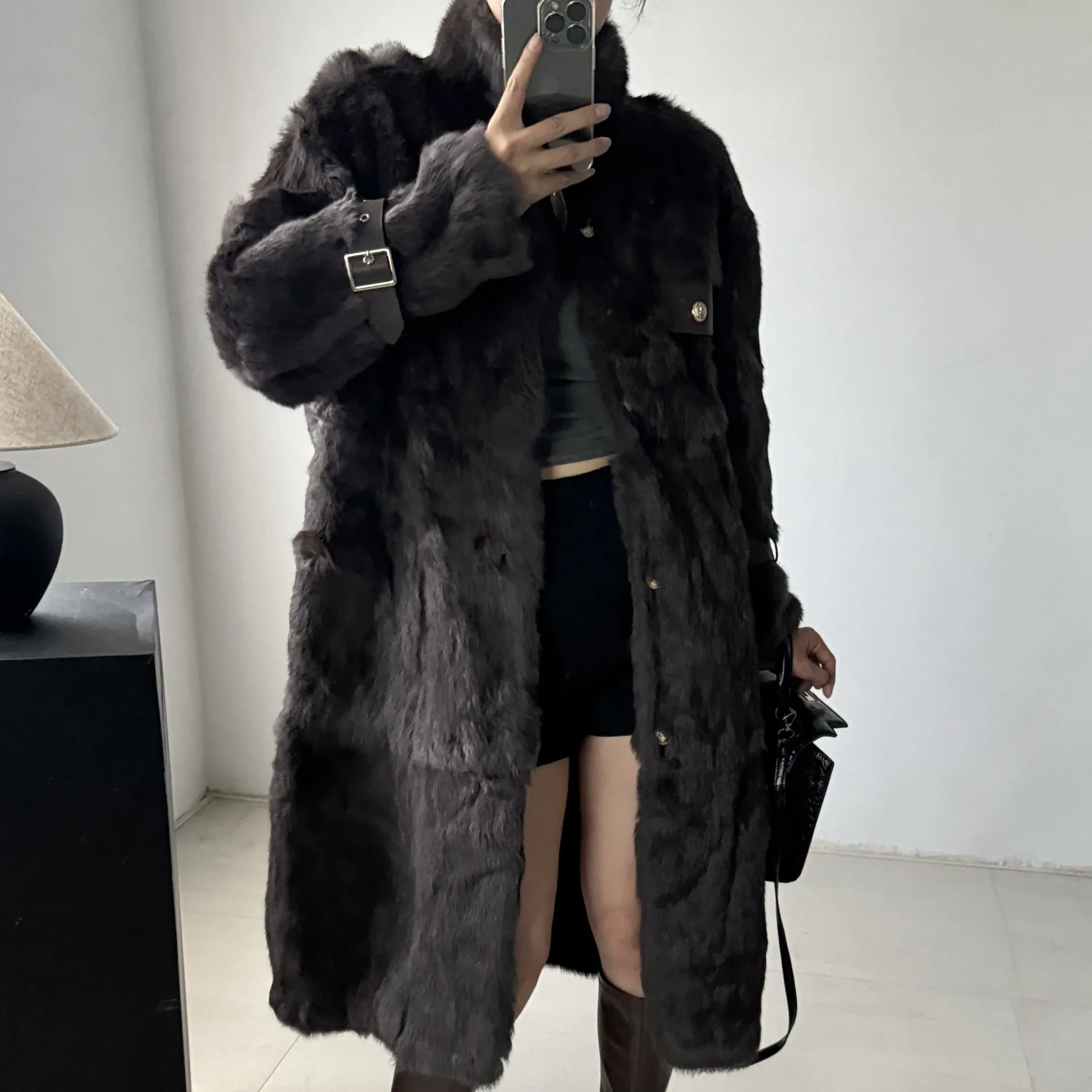 Женское зимнее пальто TINT ERA из искусственного меха