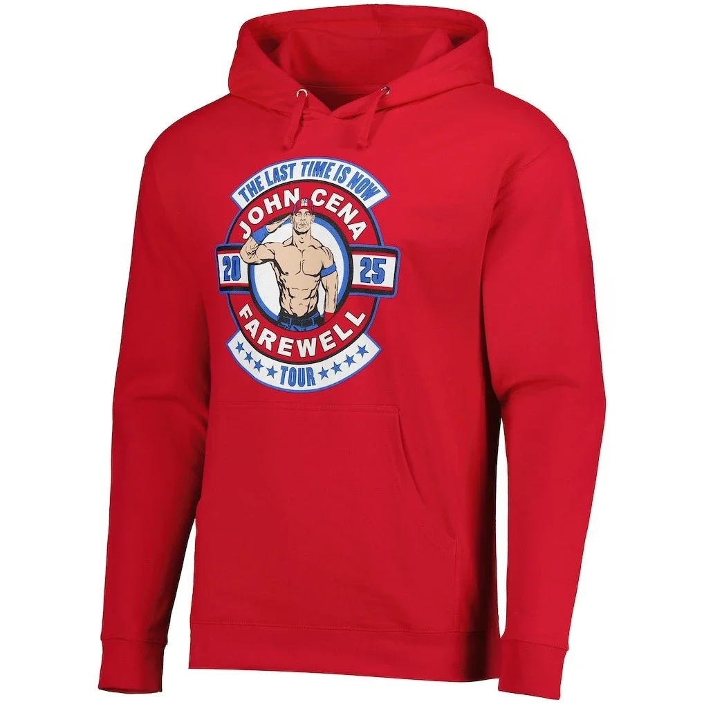 Фото La nueva sudadera roja con capucha John Sena Farewell Tour para Man 2026, casual y neutral con estampado 3D y blusa térmica №1