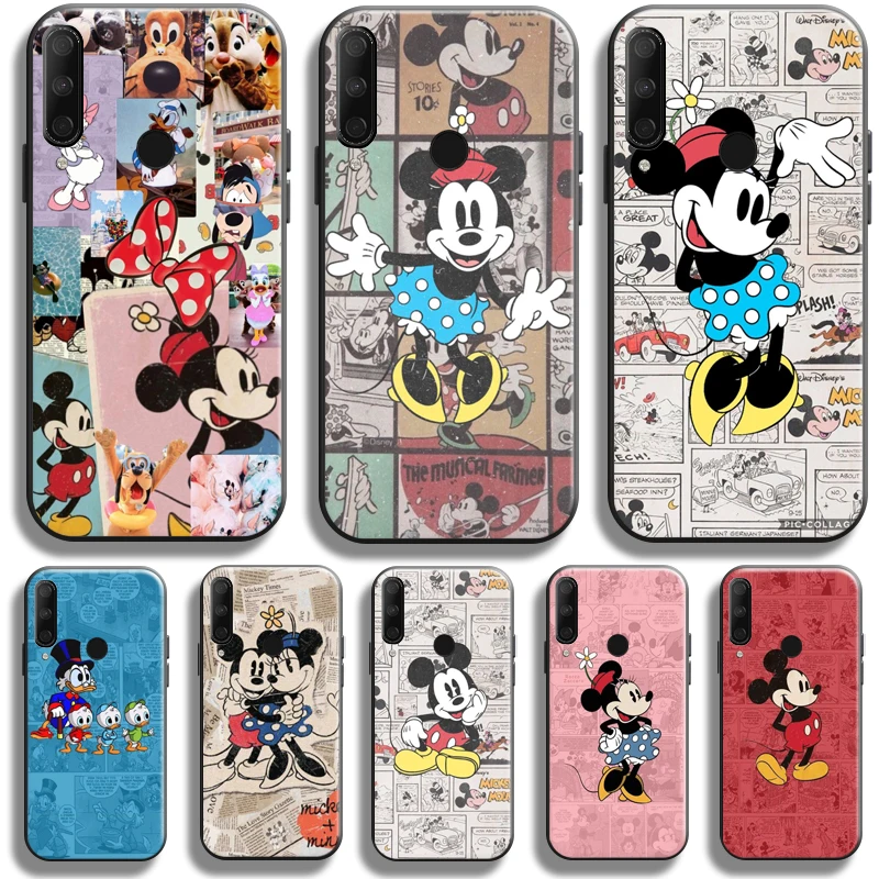 

Cartoon Duck Mickey Minnie Mouse Phone Case For Huawei Honor 8X Honor 10X 9X Pro Lite Silicone Cover Coque Liquid Silicon Soft