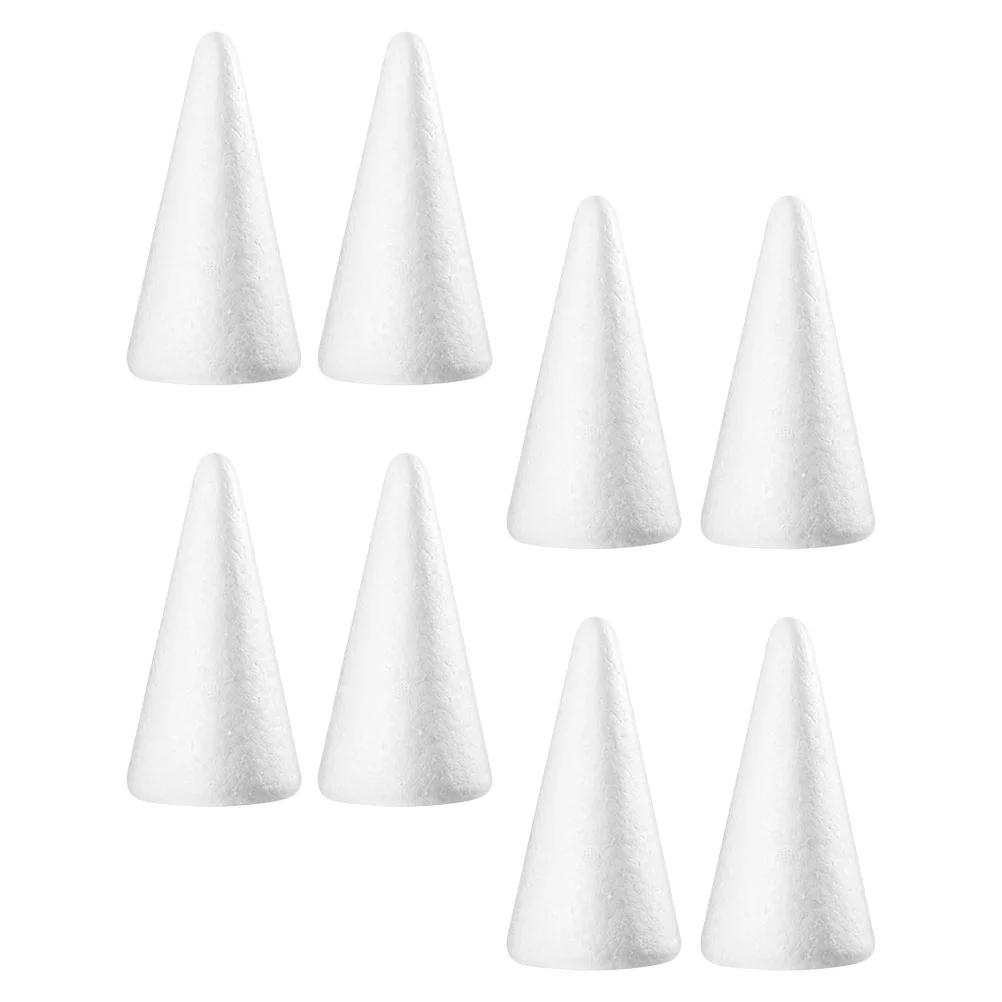 

Cone Cones Styrofoam Christmas Tree Crafts White Diy Shapes Polystyrene Craft Floraltreesfoamsshape Shaped Childrenblock Kids